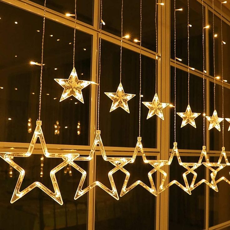 Moon and Star Fairy Lights, Party Lights, Christmas Lights, Curtain Lights, Bedroom Decor, Home Decor, Bedroom Accessories, Lights for rooms